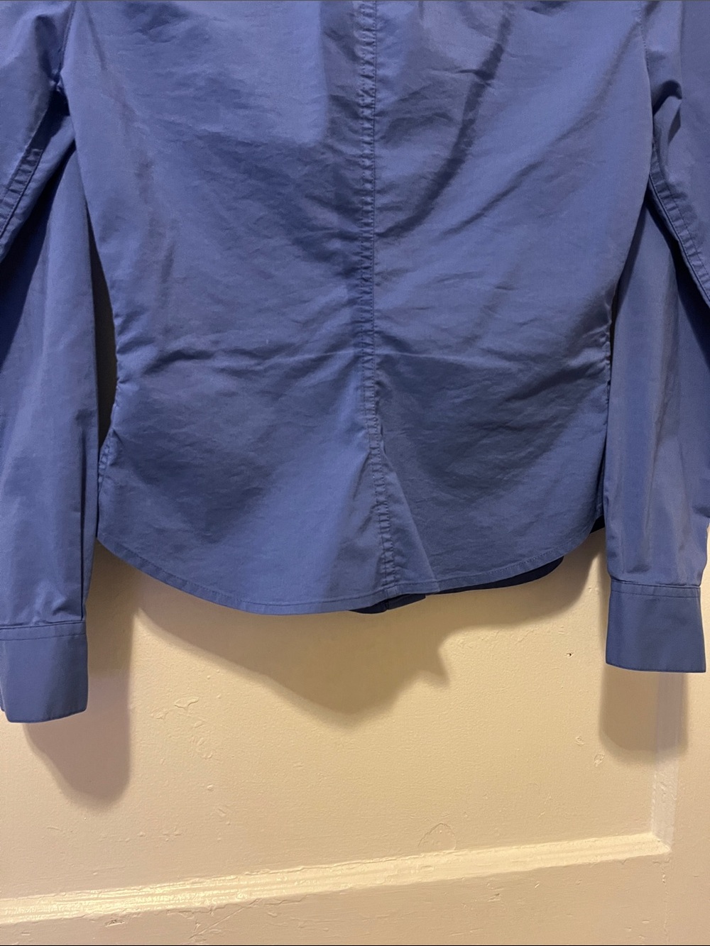 Structured Button-Front Navy Top - Picture 8 of 10